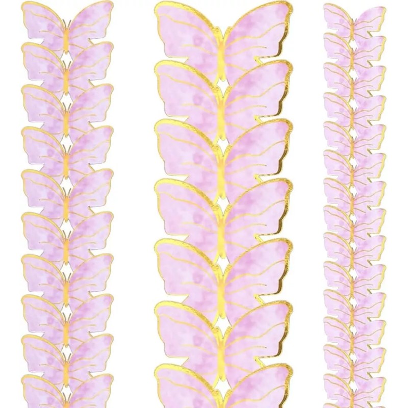 TO 100pzs Adornos De Mariposa 3d Para Decoración De Pasteles