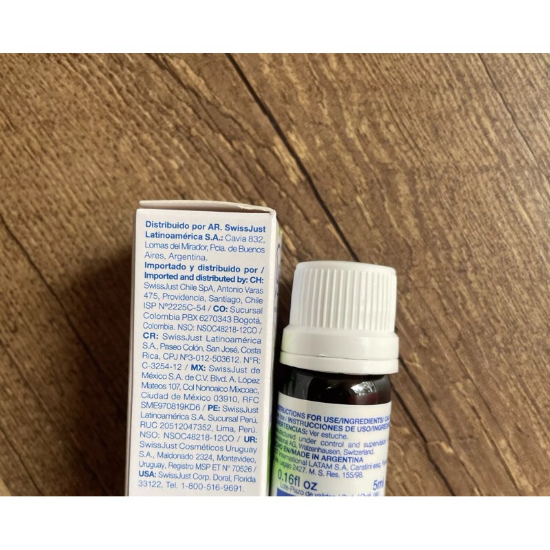 Swiss JUST 5ml PALMAROSA Aceite Esencial Essential Oil New sealed