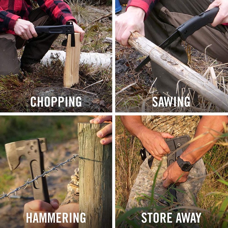 Camillus CAMTRAX, Hatchet, Lock Back Saw, Hammer, 3-in-1
