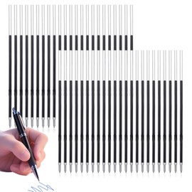50pcs Blue Retractable Ballpoint Pen Refills 0.7mm Ballpoint Pen Replacement Rollerball Refill Gel 107mm