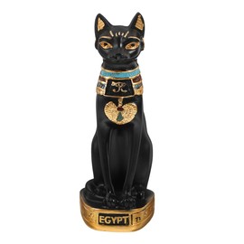 HOLIDYOYO Egyptian Cat Statue Bastet Goddess Figurine Large Resin Sculpture for Home Decor, Egyptian Decor for Living Room, Office, or Shop, Unique Ideal Souvenir