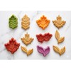 4pcs Fall Leaf Pie Crust Cutters – Spring Plunger Cookie