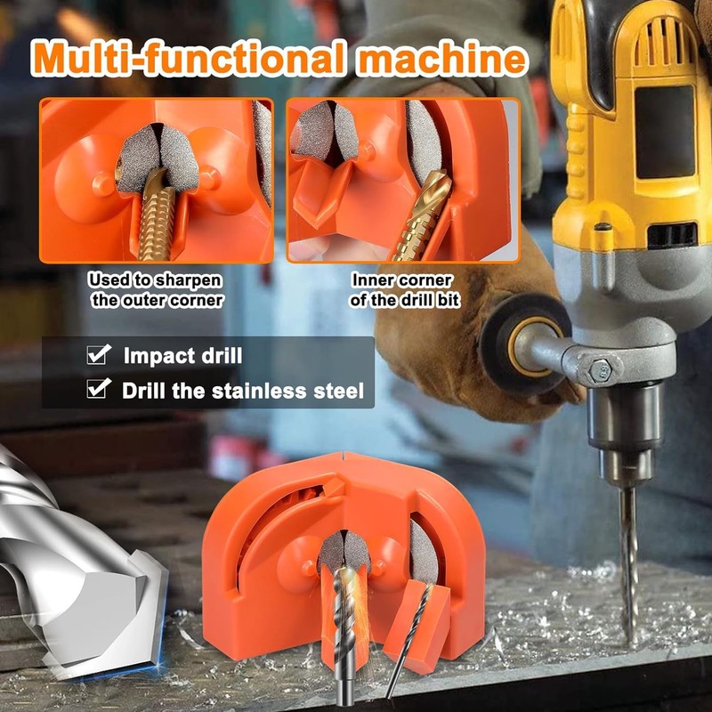Multipurpose Electric Drill Bits Grinding Sharpener Wear Resistant Diamond Grinding