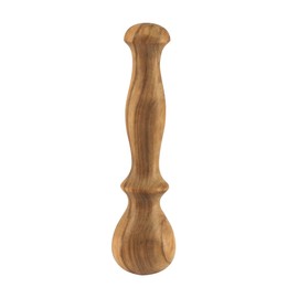 Rustic Olive Wood Pestle with Ergonomic Handle 14cm