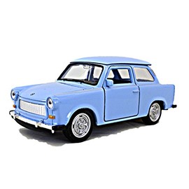 Schaepers Kaleidoskope Model Car / Trabi / Trabant 601 / with Retraction Drive / 1:36 / Approx. 11 cm / 3 Colours / Turquoise / Green / White / Random Selection / Trabi
