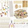WEILPANFA 421 Pcs Charms Lip Gloss Keychain Making Kit, Bag