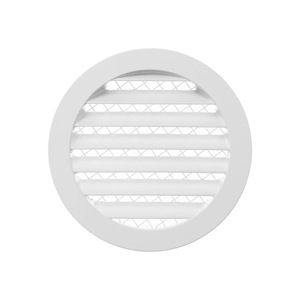 5 Inch / 125 mm White Vent Cover - Aluminum