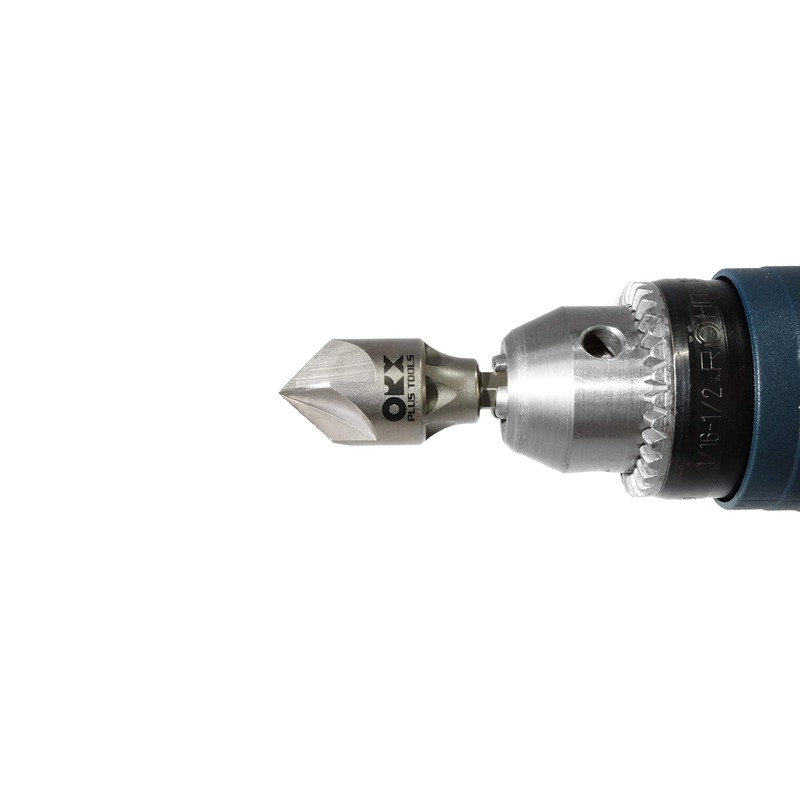 ORXPLUS Tools 5 Flute Metal Countersink Drill Bit, 90 Degree
