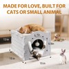 Apasiri Cat House for Indoor Cats: Felt Cat Bed Cave