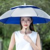Fishing Hats Double Rainy Umbrella Anti UV Rainproof Sun Protection