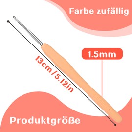 Benlay 1.5 mm Crochet Hooks for Crochet and Knitting, Ergonomic Crochet Hooks with Soft Handles for Arthritic Hands, Lightweight and Comfortable Crochet Tool, Crochet Tool for Knitters