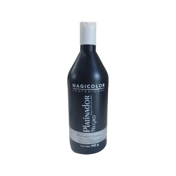 Shampoo Negro Matizador Cabello Gris Plata Gray Platina 1 Lt