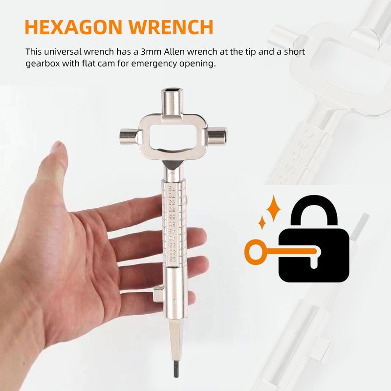 Mythosurge Pack of 2 Universal Construction Keys, Architect Keys, Construction