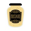 CafePress Mustard Jar Sticker Oval Car Bumper Sticker(10-Pack)