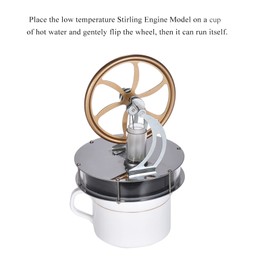 Low Temperature Stirling Engine Motor Model Heat Steam Education Toy DIY Kit Low Temperature Stirling Engine Model
