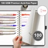 EMSHOI Spiral Notebook College Ruled, A5 Small Hardcover Leather, 140