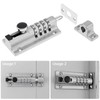 HOJLKLD Combination Lock, 4 Digit Zinc Alloy Slide Bolt Lock,