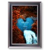 Water Fall or Anniversary Framed Wall Art with Couple's Names