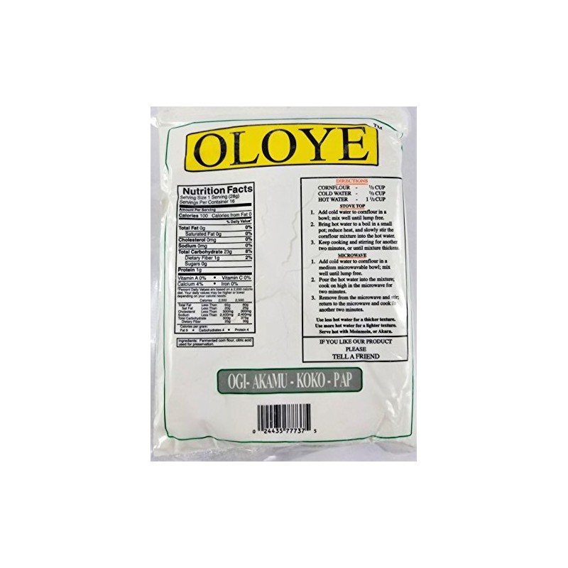 Corn Flour - Fermented CornFlour 1lb (Pack of 2)