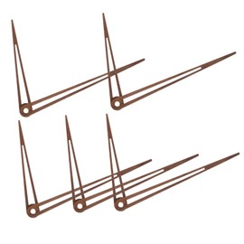 Mipcase 5 Sets Wooden Clock Hands Replacement Kit for DIY Clock Movement Unique Decorative Design Lightweight and Durable