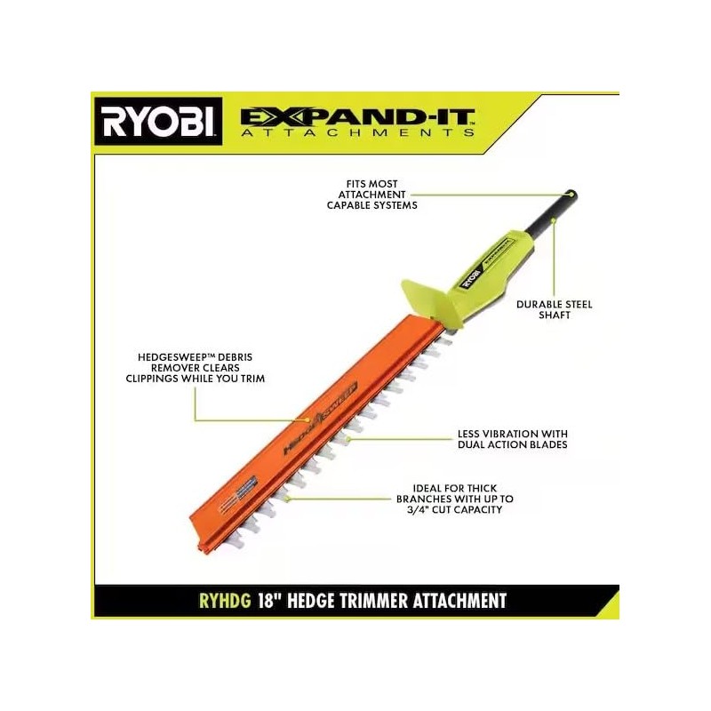 RYOBI Expand-It 18 in. Universal Hedge Trimmer Attachment