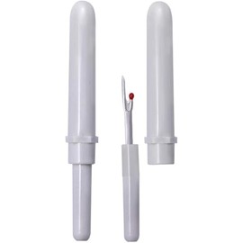2Pcs White Sharp Seam Ripper Cross Stitch Unpicker Sewing Craft Tool Reusable Plastic Handle Thread Cutter and Sewing Seam Rippers