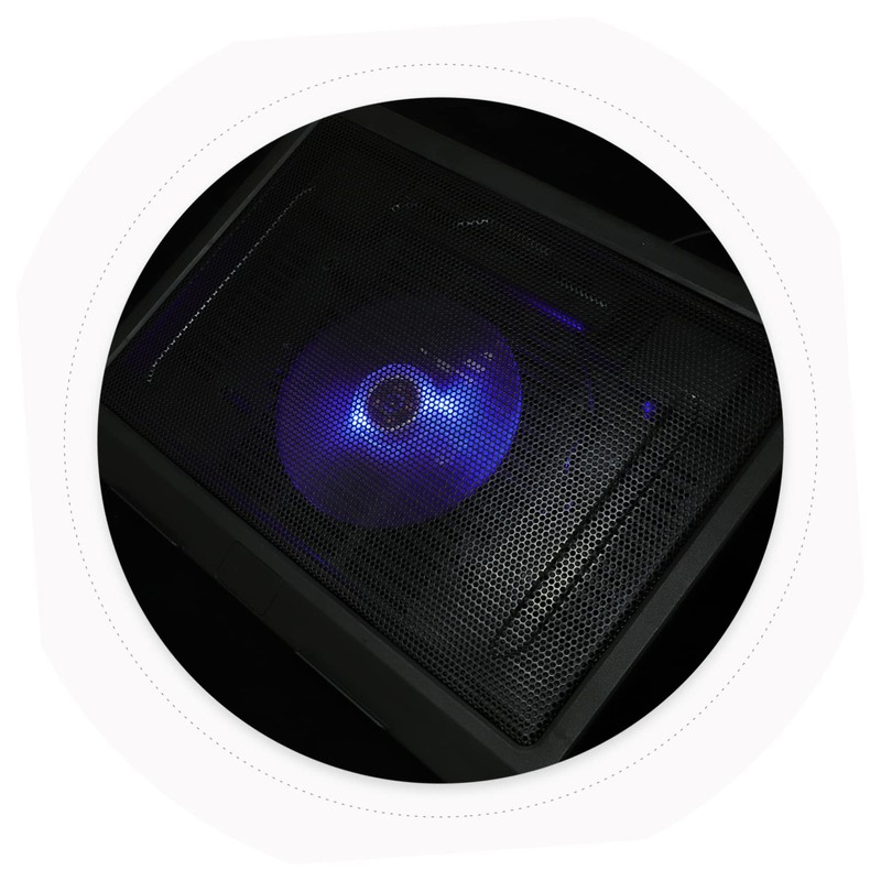 LALAFINA LED Laptop Cooling Pad Ergonomic Design for Laptops USB