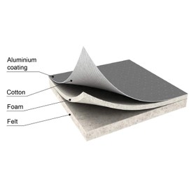 TIVIT Ironing Board Cover 15 x 54 Pro Grip Pad Covers w/3 Fastener Straps & Pull Bungee Cord - Durable Scorch & Stain Resistant Padded Layers, Heat Reflective AlumiTek PRO Top Coat - Made in Italy