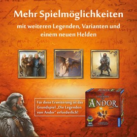Kosmos 684358 Andor - The Bonus Box, Expansion for the Basic Game The Legends of Andor with New Legends, Characters and Challenges, Board Game for 2-4 People from 10 Years