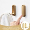Gyinere 2 Pcs Folding Coat Hooks,Folding Coat Hook,Folding Wall Hooks,Hooks,Gold
