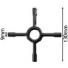 Spares2go Universal Gas Hob Ceramic Pan Support Moka Trivet Stand