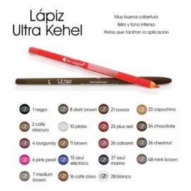 Delineador De Ojos Y Cejas Kehel Lápiz De Colores By Apple Color 7 Medium Brown