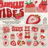 20Pcs Strawberry Iron on Patches Applique Cute Fruit Decorative Embroidered