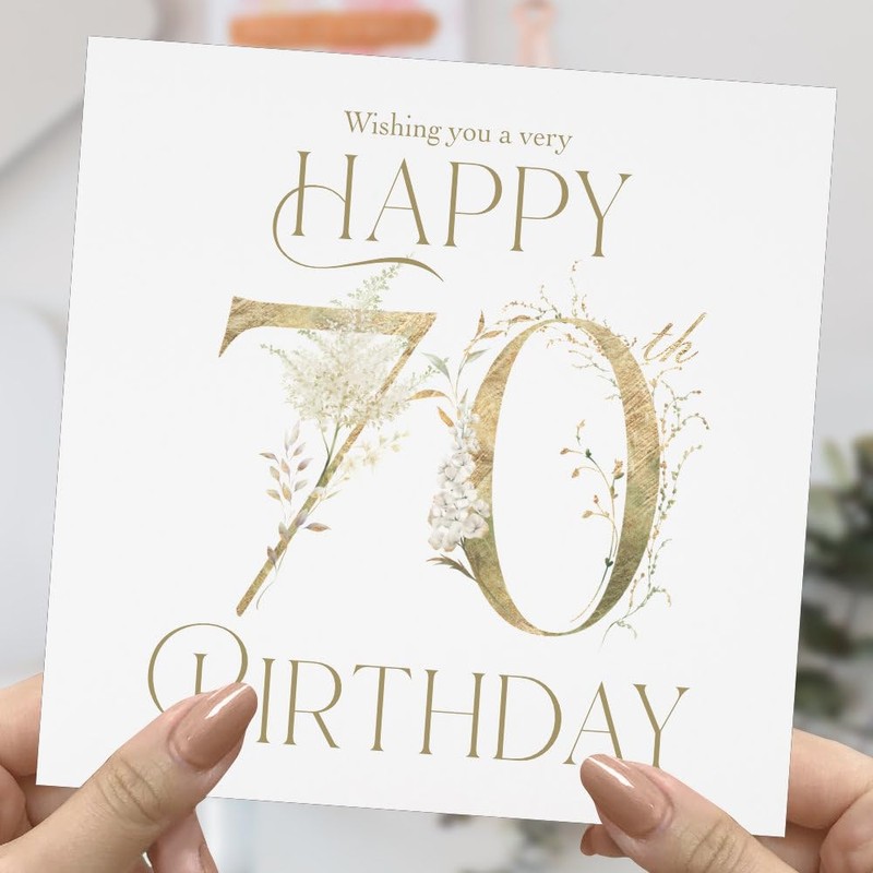 Maise & Rose 70th Birthday Card For Women | 70th