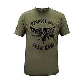 SWAT Operator T-Shirt (US, Alpha, Large, Regular, Regular, OD Green) - SWAT Tshirt - Respect All, Fear None