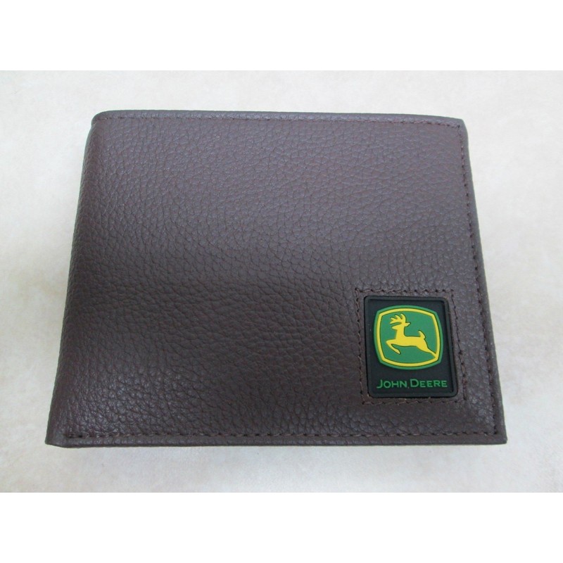John Deere Men's Passcase Wallet, Brown