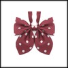White Fang NC074 Women's Polka Dot Ribbon, Uniform, Students, Bowtie,