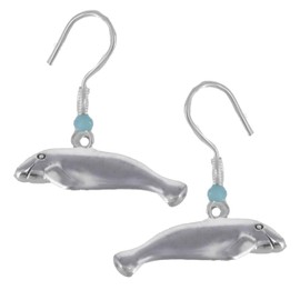 Manatee Earrings Sea Life Collection by Cape Cod Jewelry-CCJ