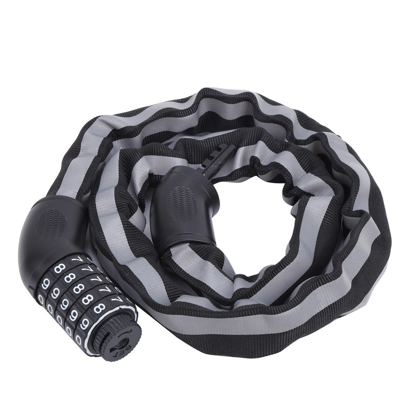 Bike Antitheft Coded Lock Bicycle Cable Lock Keyless Five Password