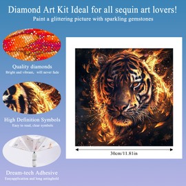 LUHOCIY Diamond Painting Pictures, Diamond Painting Anime, Diamond Painting Large, Mainly Used as Home and Office Decoration for a Wide Range of Occasions and People