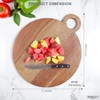 Hosley 13.5 Inch Acacia Wood Cutting Board - Medium Size