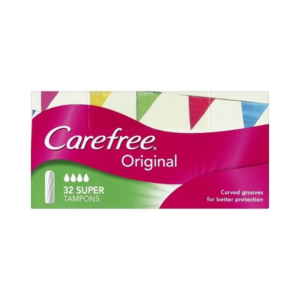 Carefree Original Tampons 32 - Super
