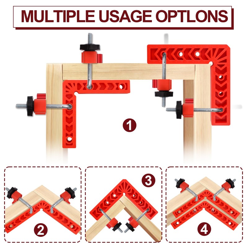 Versatile 90 Degree Clamp Set – Essential Woodworking Tools for