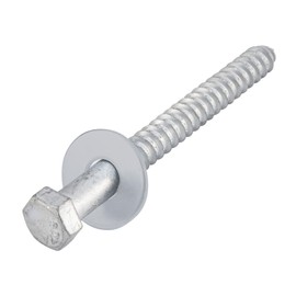 HROMIGRY 1/2" x 4" Lag Bolts (25 Pcs) Lag Screws for Wood, Hot Dip Galvanized, Hex Head with Washers