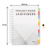 VABE UK Project Notebook - A5 Notebook with 10 Dividers,