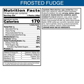 Pop-Tarts, Toaster Pastries Made with Whole Grain, Frosted Fudge, 17.6oz (120 Count)