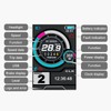 Electric Bicycle Display Panel ABS 5V LCD High Definition Multifunction