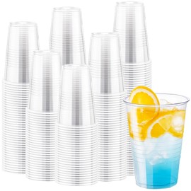 Lamosi 1000 Count 16 oz Plastic Cups, Disposable Clear Plastic Drinking Cups Bulk for Party, Events