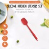 NoBrand Heat Resistant Silicone Spatula for Nonstick Cookware, Red