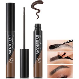 Tinte Para Cejas, Tatuaje, Gel Para Cejas, Color Semipermanente, Gel Para Tatuaje De Cejas, Dura Hasta 3 Días, Impermeable, Gel Para Cejas, Tinte, Maquillaje Natural Para Cejas, Regalo Para Mujeres (03 gris)